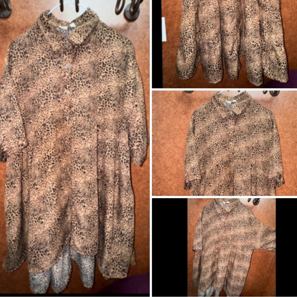 Entro Leopard Print Button-Up Shirt